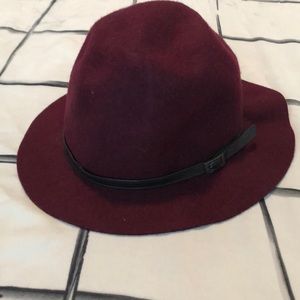 Burgundy Wool Hat